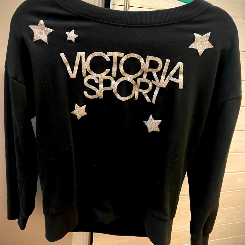 Victoria sport bling pullover sweatshirt size small